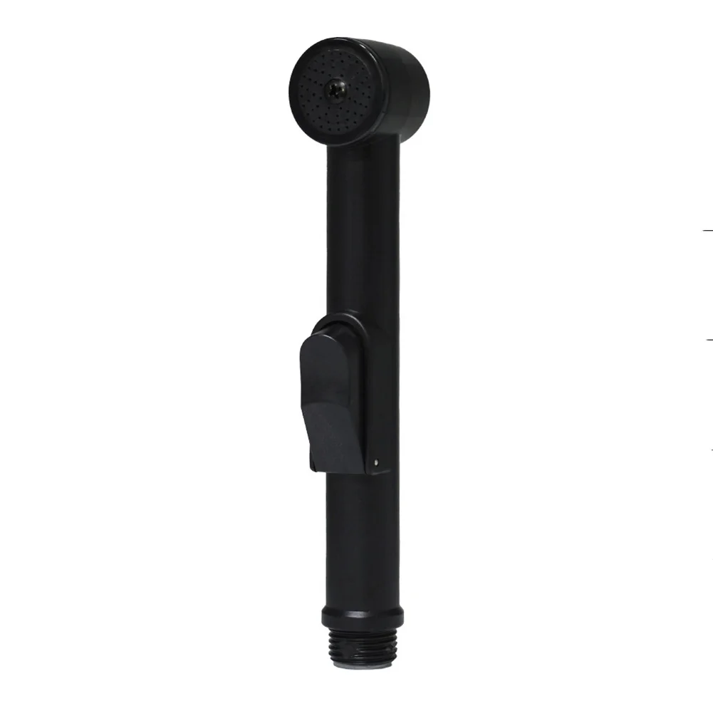 

Toilet Bidet Black ABS Sprayer Handheld Toilet Bidet Shattaf Spray Hower Head Nozzle 181x33mm Bathroom Tool Parts