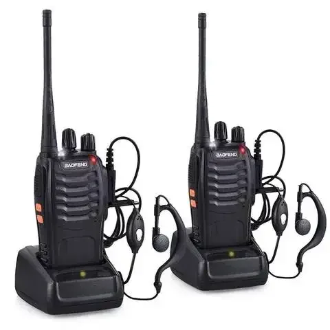 Baofeng BF-888S Zwei-Wege-Walkie-Talkie 400-470MHz Handheld-UHF-Verschlüsselungs-Gegensprechanlage Bf-888s schwarze Lithium-Batterie 3,7 V