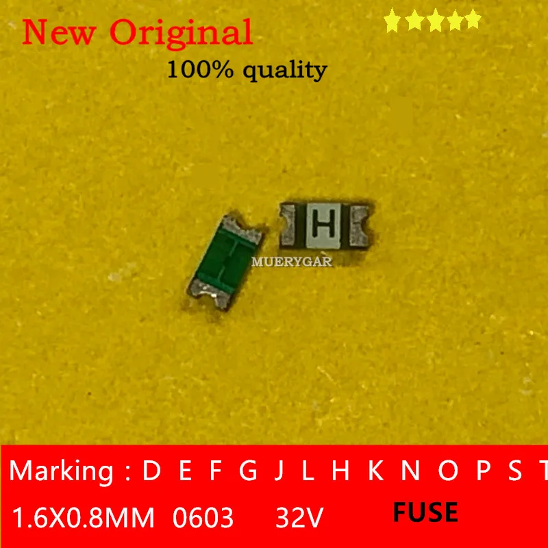 (pieces/lot)100%New   Marking： L   H   K   0603  32V  1.75A  1A  1.5A  Quickly blow the fuse  1.6X0.8MM