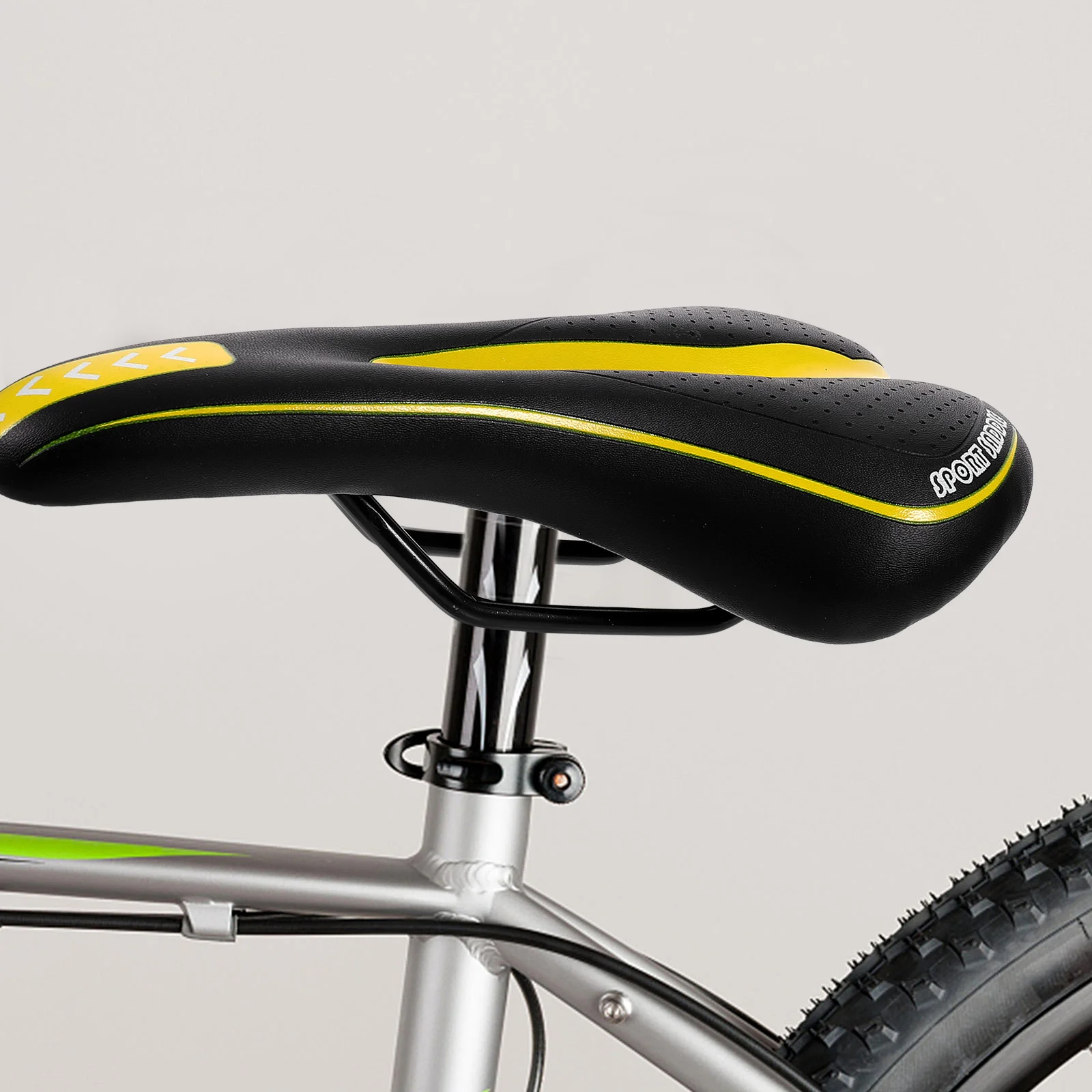 سرج الدراجة الجبلية، مقعد مريح لملحقات ركوب الدراجات المجوفة المقاومة للصدمات، وسادة مقعد الدراجة خفيفة الوزن وجيدة التهوية #6