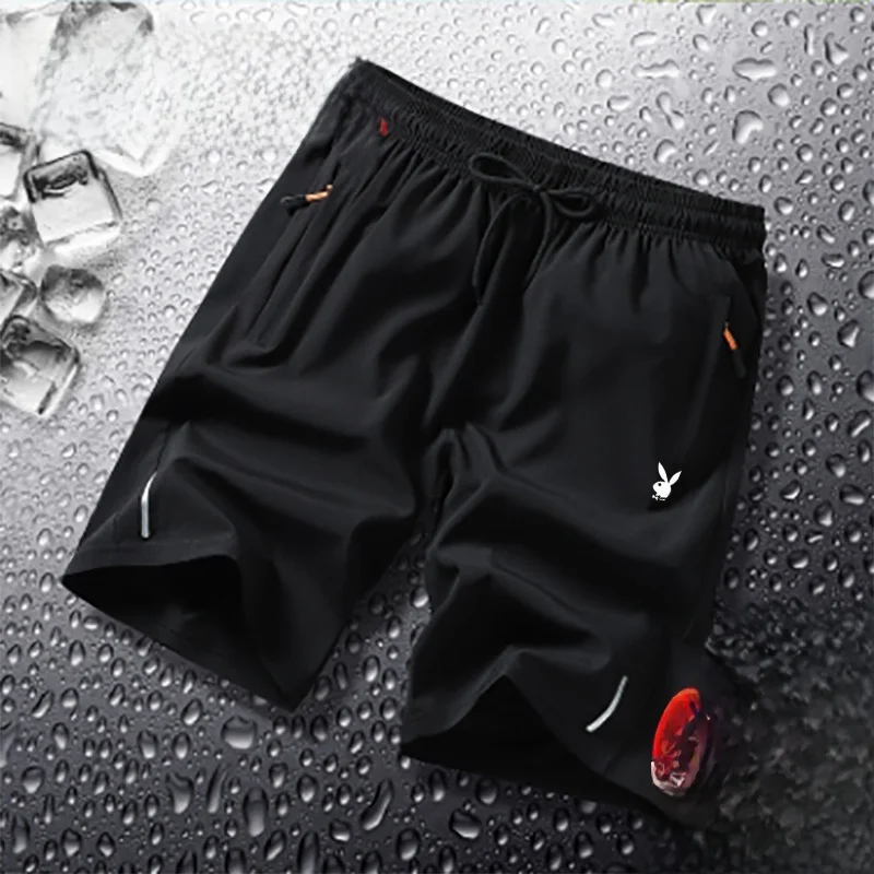 

Qui Dry Ice Silk Loose Fit Men's Sport orts Casual Youthful Sle Summer Thin Straight Leg Pants with ket No Ironing R...