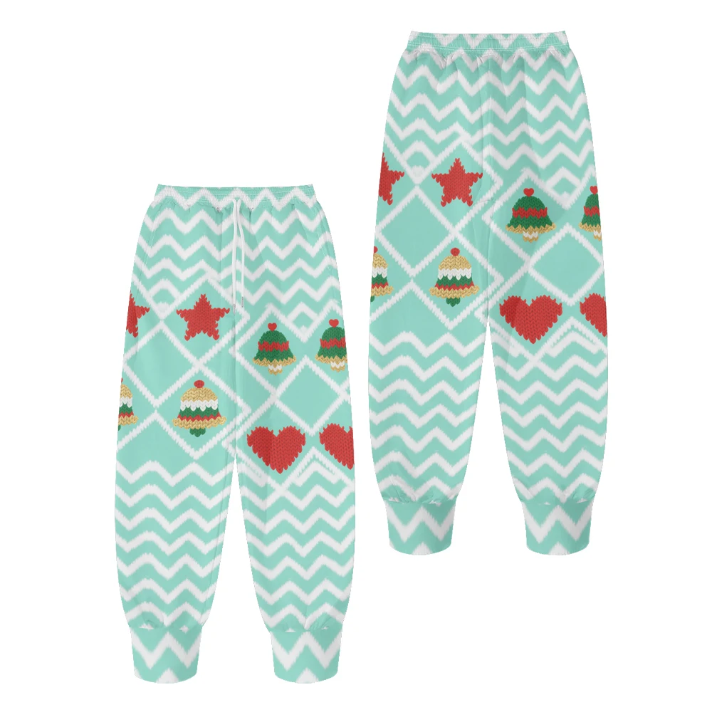 

Ugly Christmas Santa Print Hoodie Sweatpants Tracksuits Festive Family Loungewear Reindeer Snowflake Comfortable Holiday Outfit