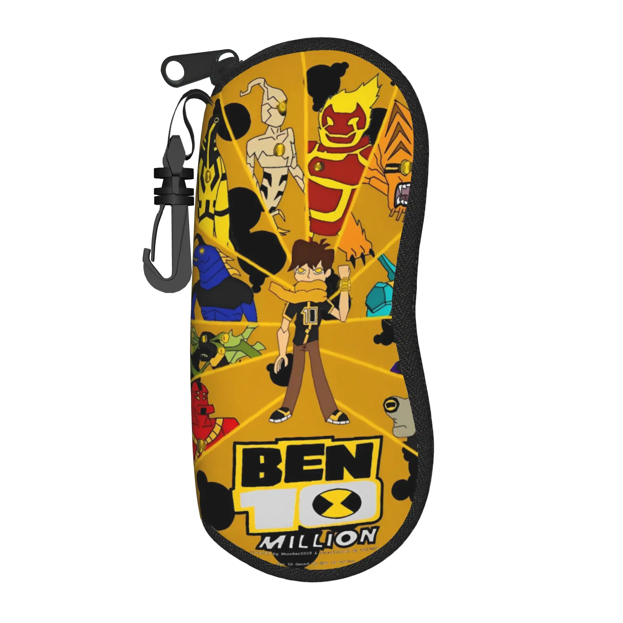 Ben 10 Omnitrix Glasses Case Cover  Print Sunglasses Pouch Soft Pocket Eyeglass Protector Unisex Eyewear Accessory
