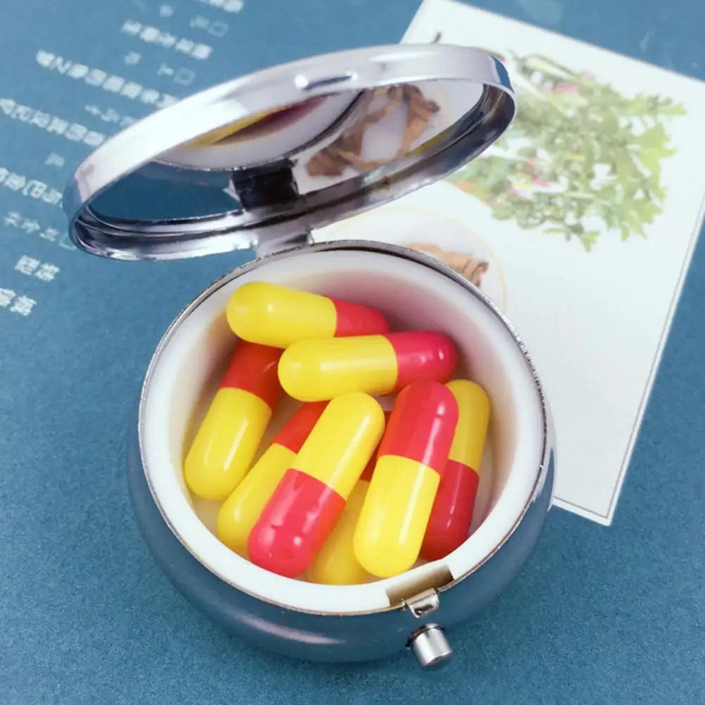 

Компактный Контейнер для таблеток, портативный контейнер для таблеток, контейнер для таблеток для путешествий, контейнер для таблеток, контейнер для таблеток, пустый контейнер для лекарств