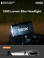 Faro de bicicleta de línea de corte, luz XOSS de 1000Lm, Sensor inteligente, resistente al agua, recargable, Ultra brillante, lámpara frontal de bicicleta, linterna para bicicleta de montaña