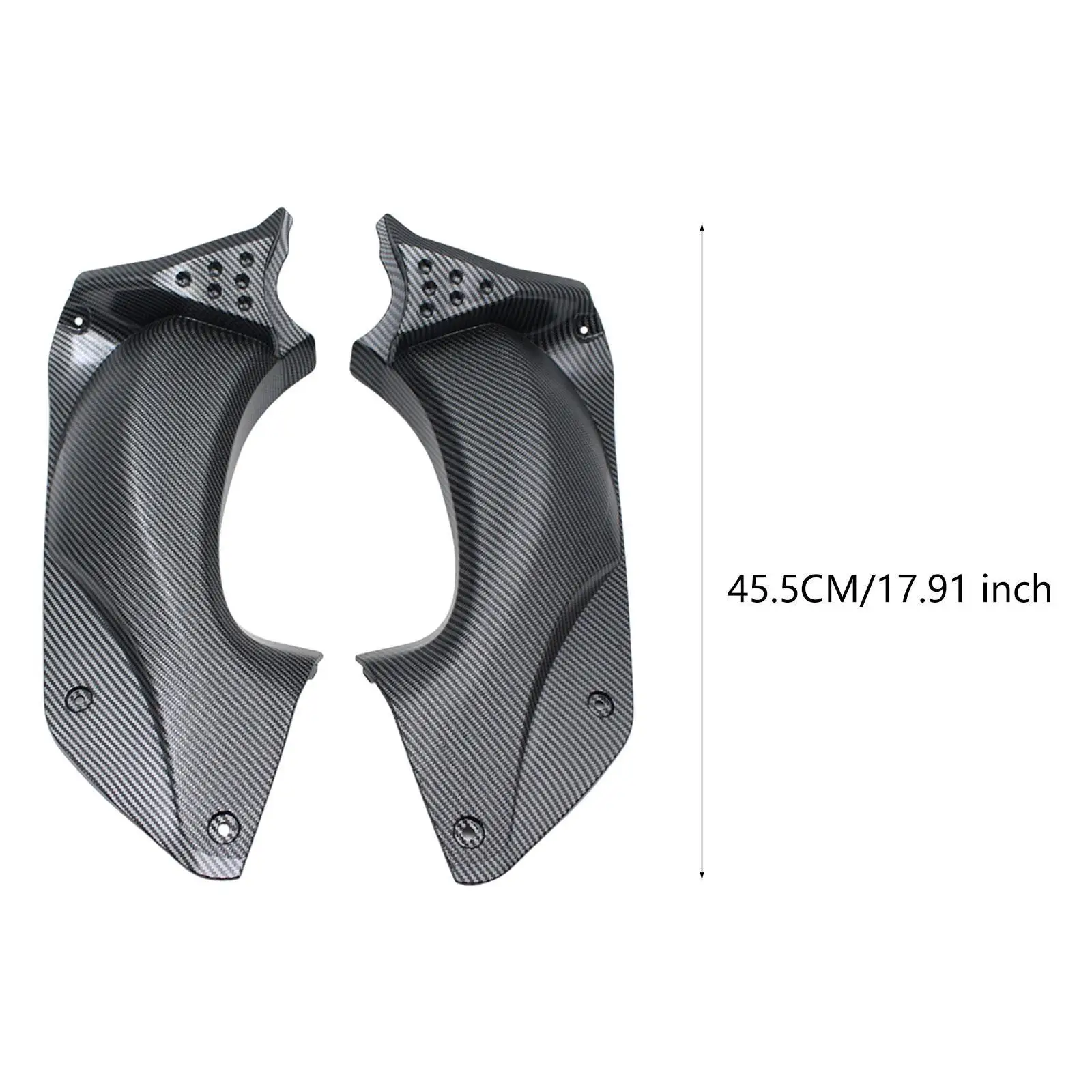 

Motorcycle Fairing Panel Durable Air Deflector Carbon Fiber Pattern Easy Installation for Kawasaki ZX-14R 2006-2011