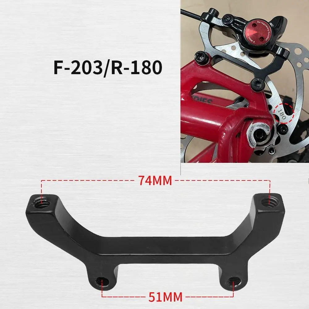 Black Disc Brake Mount Adapter Ultralight Bicycle Accessories PM/IS Converter Rotor Mountain Bike a/B Pillar Exchange Bracket