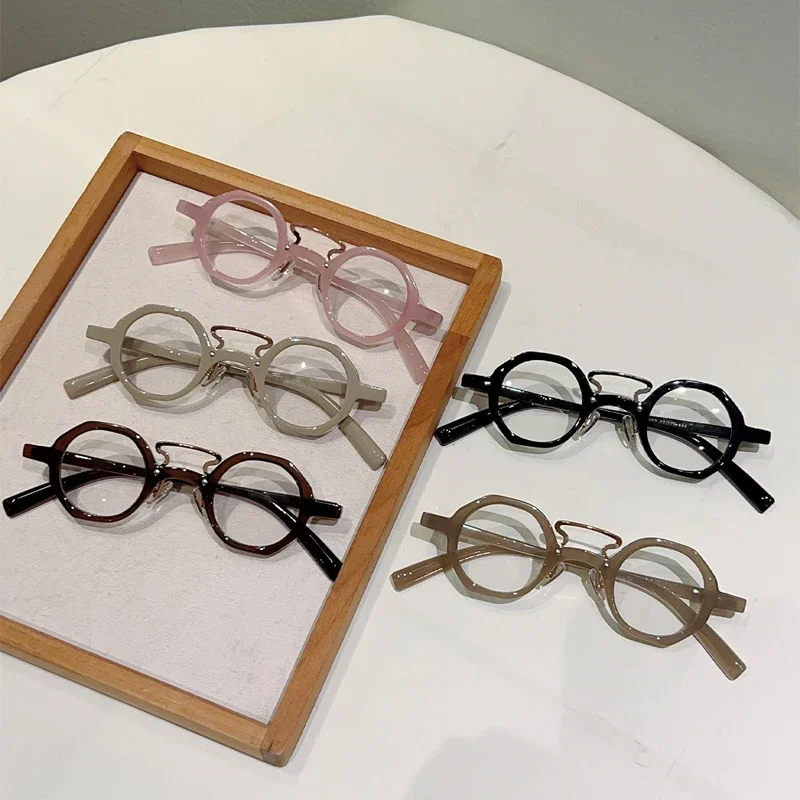 GM LUMIAS Vintage Round Glasses Men Fashion Punk Blue Light Blocking Optical Frames Women New Trendy Brand Design Eyeglasses view 5
