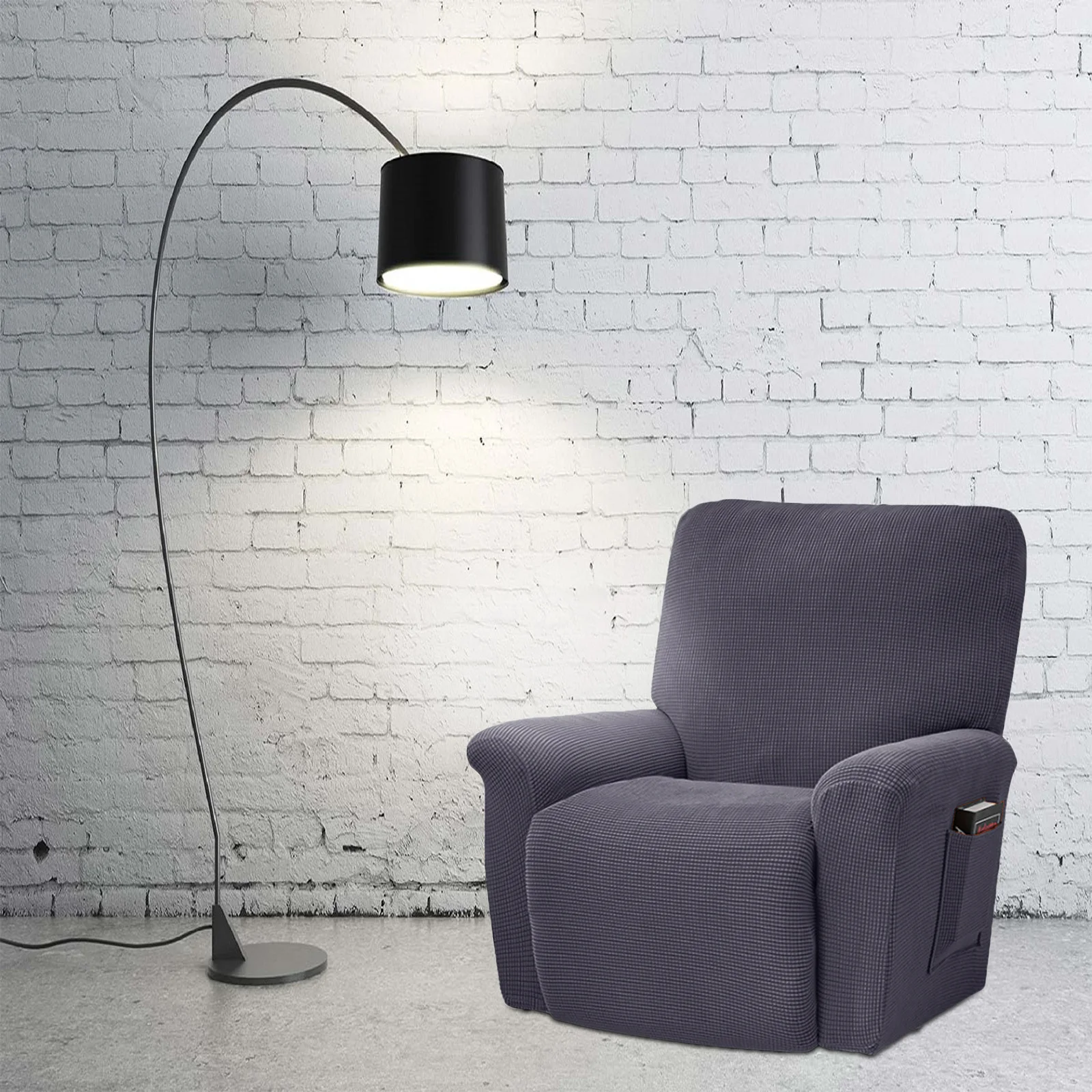 

Universal Chair Cover Polyester Elastic Home Recliner Outdoor Chairs Seat Slipcovers Washable Stylish Comfortable Fits Most