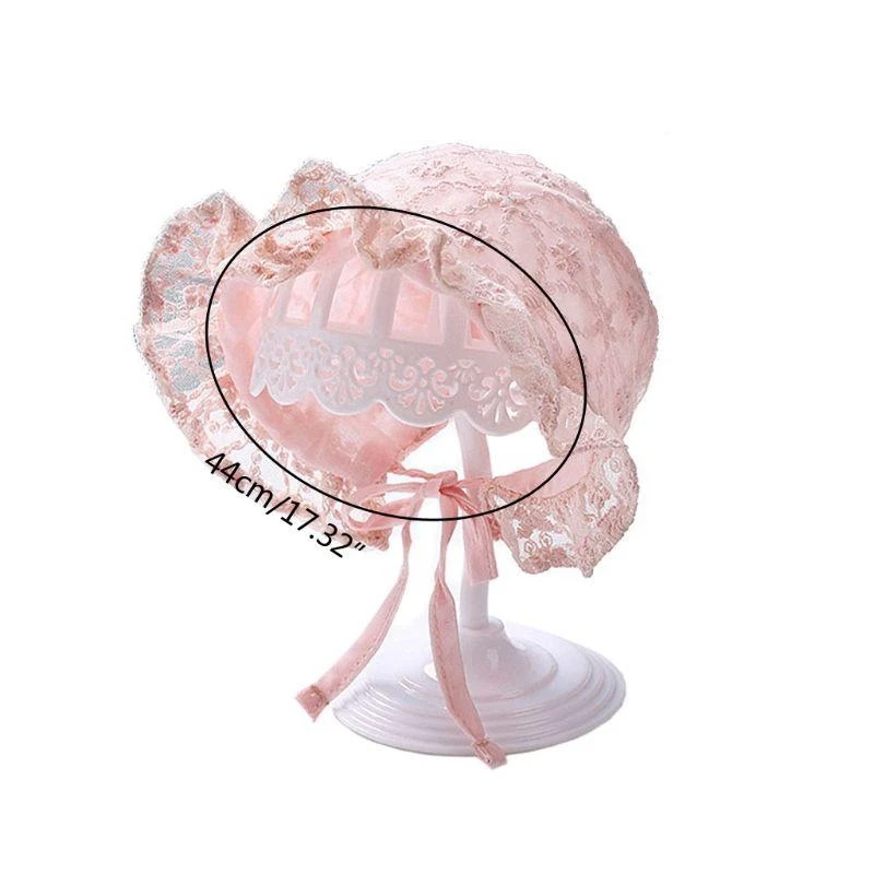 J15U التصوير الدعائم الصيف طفلة لقبعة الشمس تنفس القطن الرضع بونيه #6