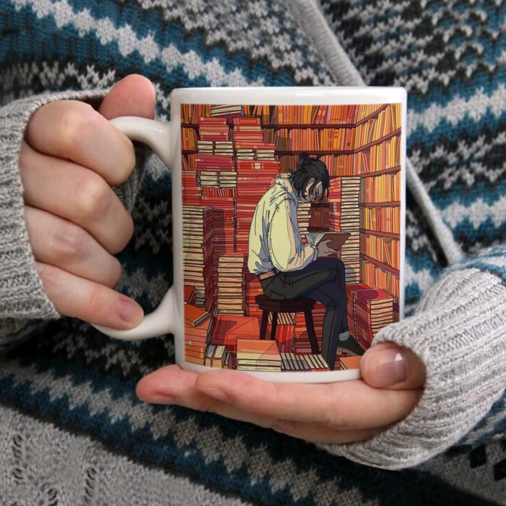 

Book hoarderCoffee Mug Tea Cup 11oz Coffee Cup Funny Birthday Ceramic Mug Personalized Cup