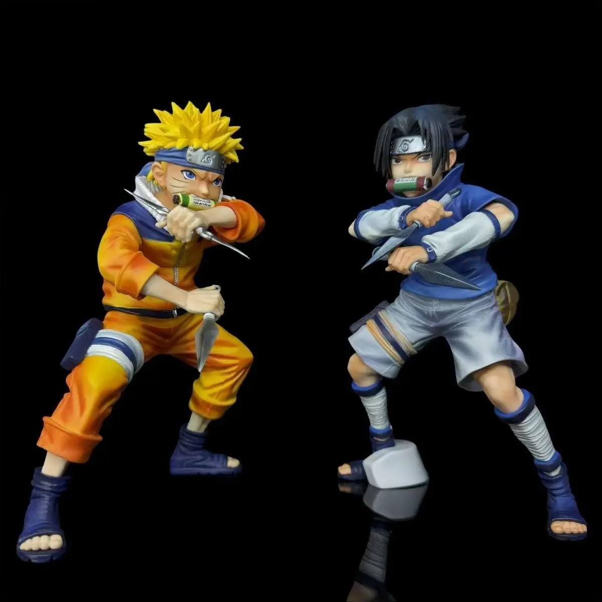 

Наруто GK аниме фигурка детства Саске Наруто Узумаки боевая сцена модель статуя ПВХ украшение для рабочего стола игрушки подарки