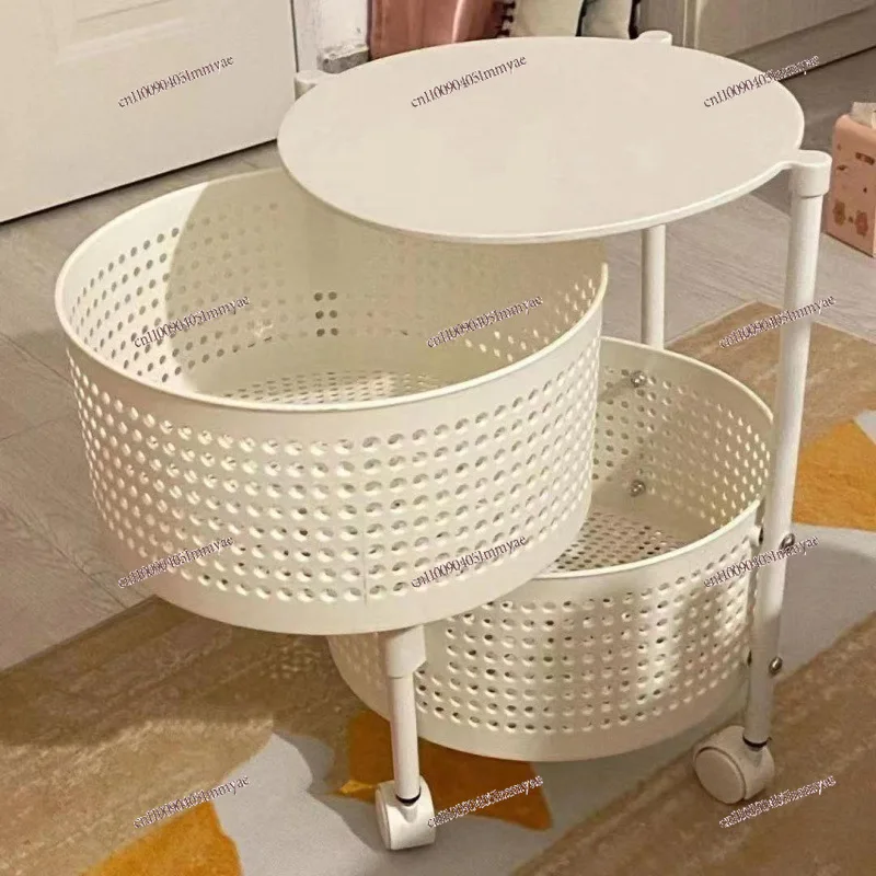 

Rotatable Multi-layer Floor-to-ceiling Bedroom Trolley Kitchen Rack