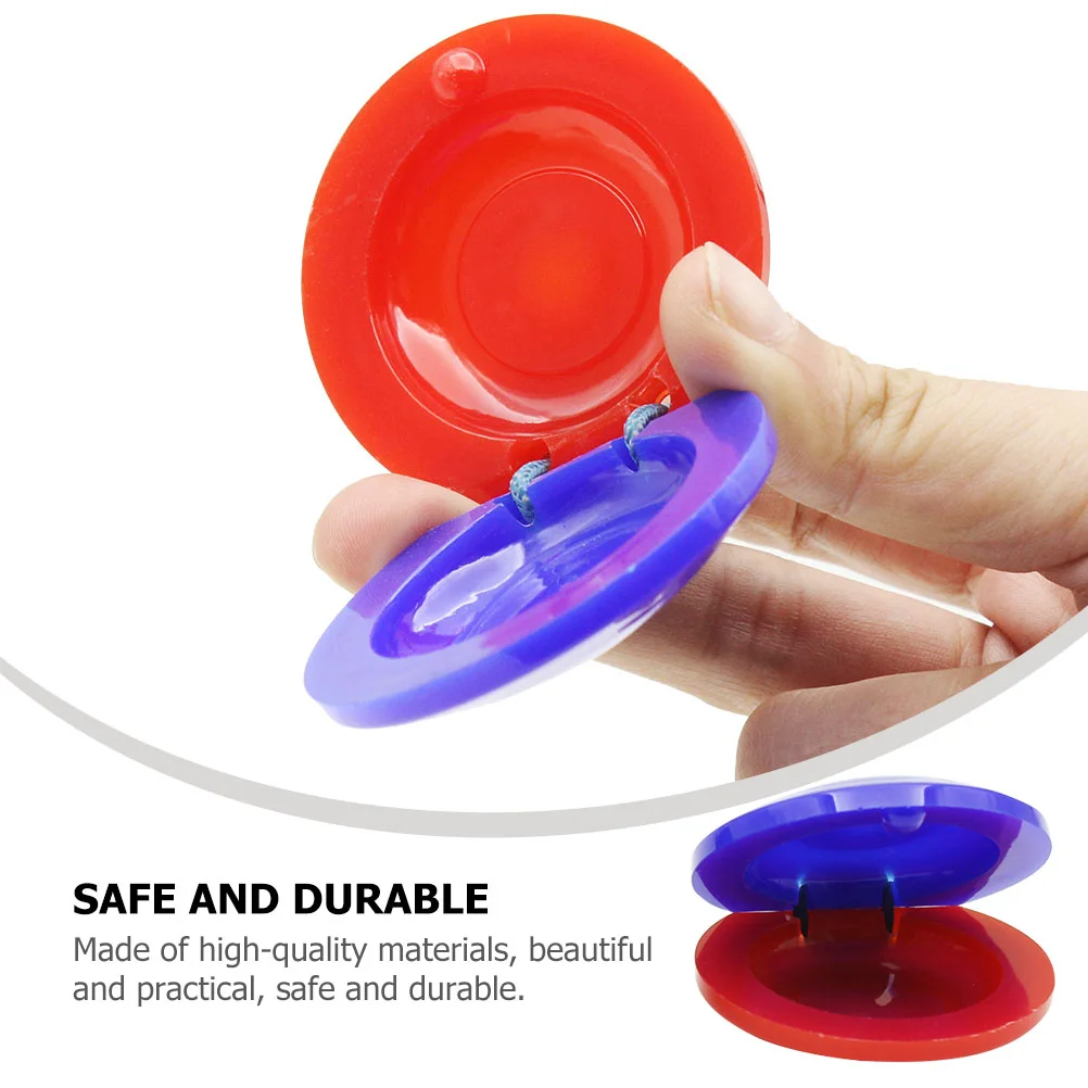 6 Pcs Plastic Castanets Funny Toy Kid's Plaything Percussion Instrument Kids Children's Toys Musical Education Instruments