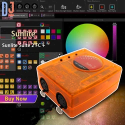 Sunlite Suite 2 FC + 1536 kanałów DMX512 Oprogramowanie kontrolera oświetlenia scenicznego DJ Sprzęt oświetleniowy Disco Sterowanie światłem dyskotekowym Dmx