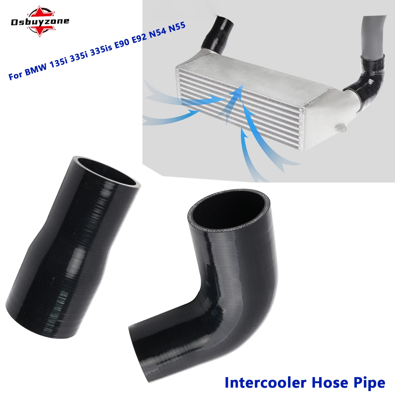 Tubo de manguera de silicona Intercooler para BMW E90 E92 N54 N55 135i E82/E88 335i/335xi E90/E92/E93 E chasis E84 X1 35i