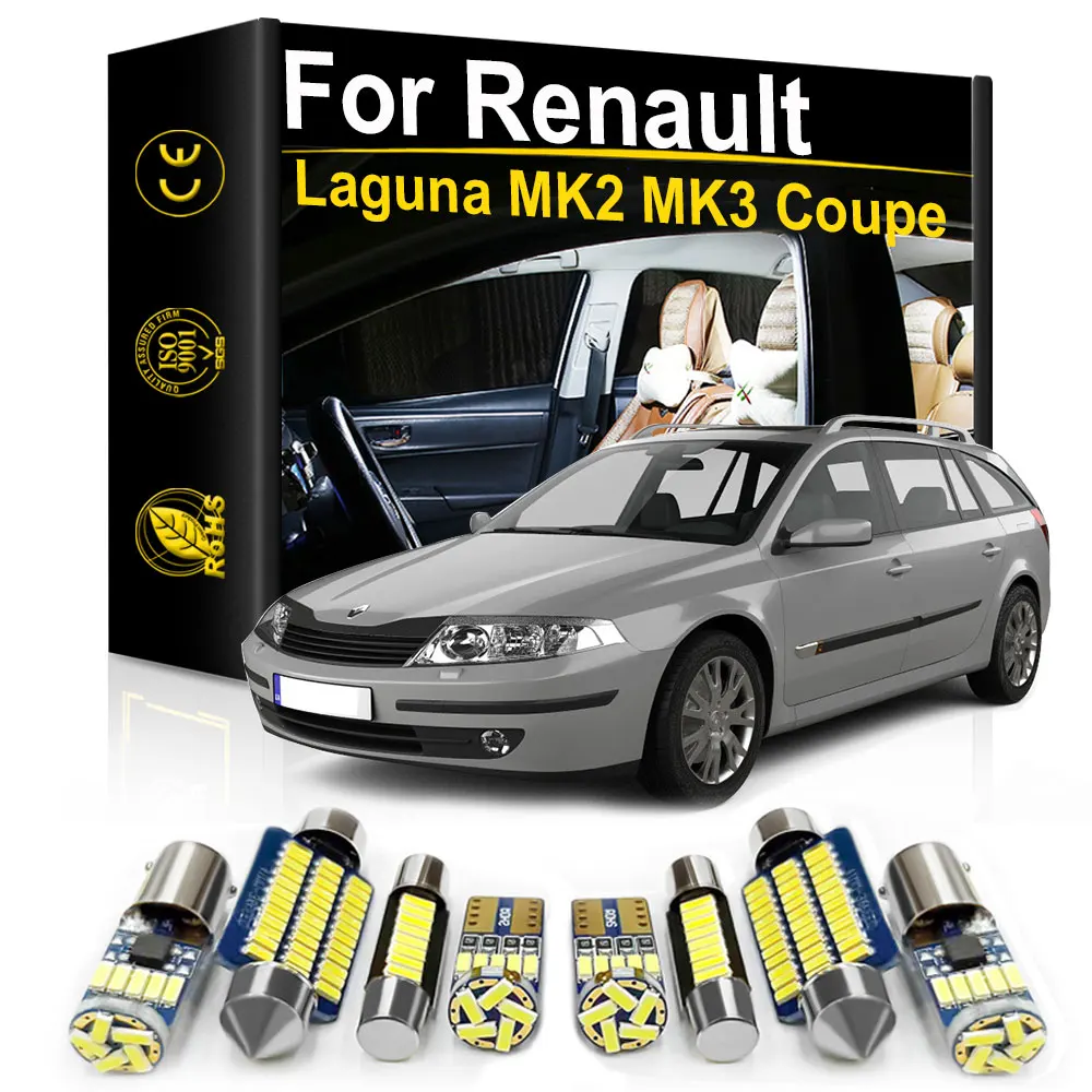 For Renault Laguna MK2 MK3 Coupe 3 2 3d 2001 2002 2003 2004 2005 2006 2007 2009 2011 2015 Accessories Interior LED Light Canbus