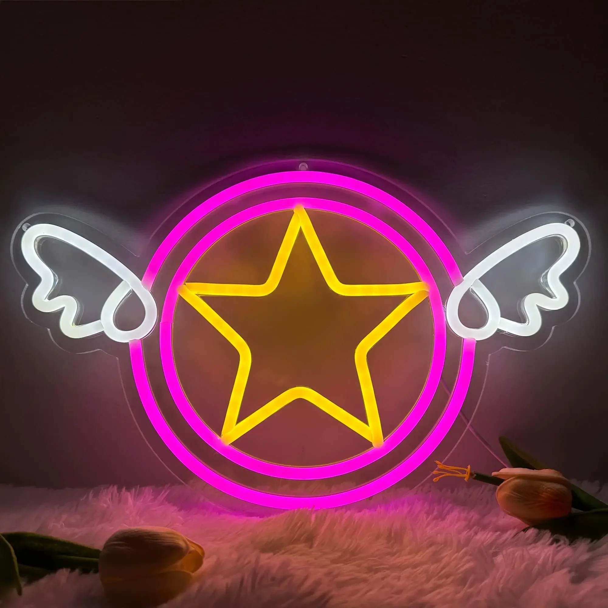

Неоновая подсветка Magic Moon, настенное украшение с питанием от USB, для спальни, игровой комнаты, бара, мужской пещеры, рождественской вечеринки, дня рождения