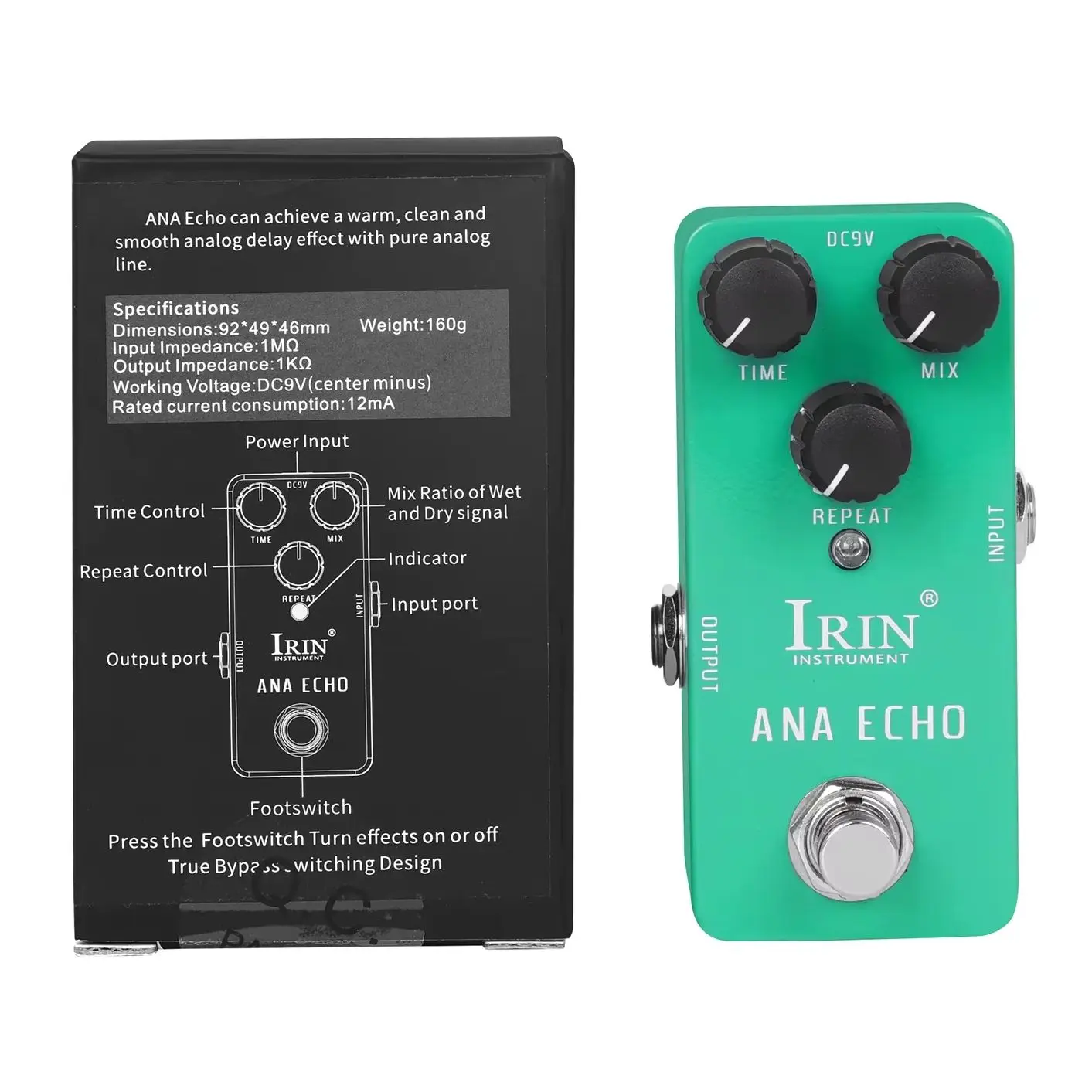 IRIN RS-10 Guitar Pedal Ana Echo Electric Guitar Effect Pedal True Bypass Mini Single Guitar Pedal Guitar Accessories - view 4
