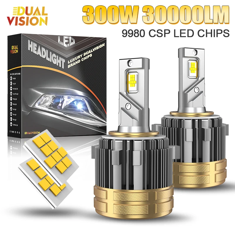 

H15 H7 Светодиодная лампа Canbus 9980 CSP Автомобильная фара дальнего ближнего света DRL Для Golf 6 MK3 MK7 Автомобильные фары для VW Passat Tiguan Фара 12 В