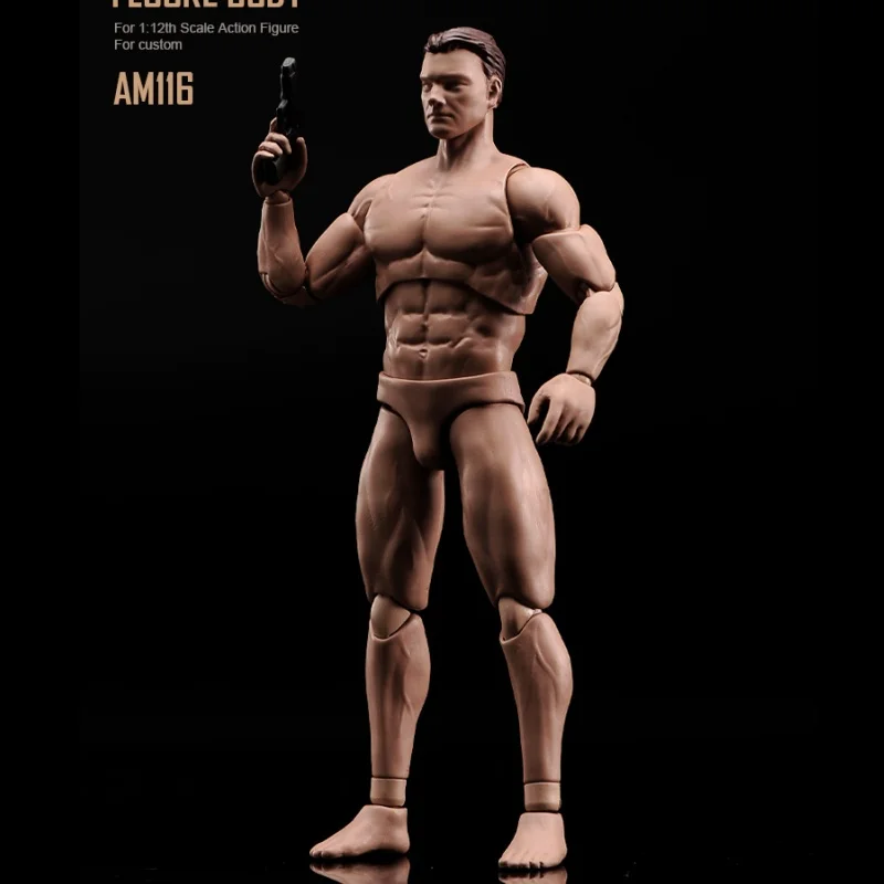In Stock 1/12 Scale Military Doll ANT 6-Inch Movable Figurine Muscular Male Nude Painting Action Figure Human Body Model Toy