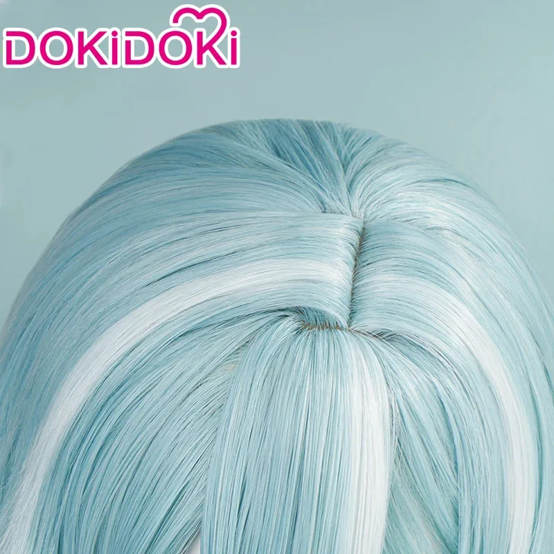 LQIN STOCK Eula Wig Game Genshin Impact Cosplay DokiDoki Halloween Eula Cosplay Wig Genshin Impact Eula Cosplay Hair
