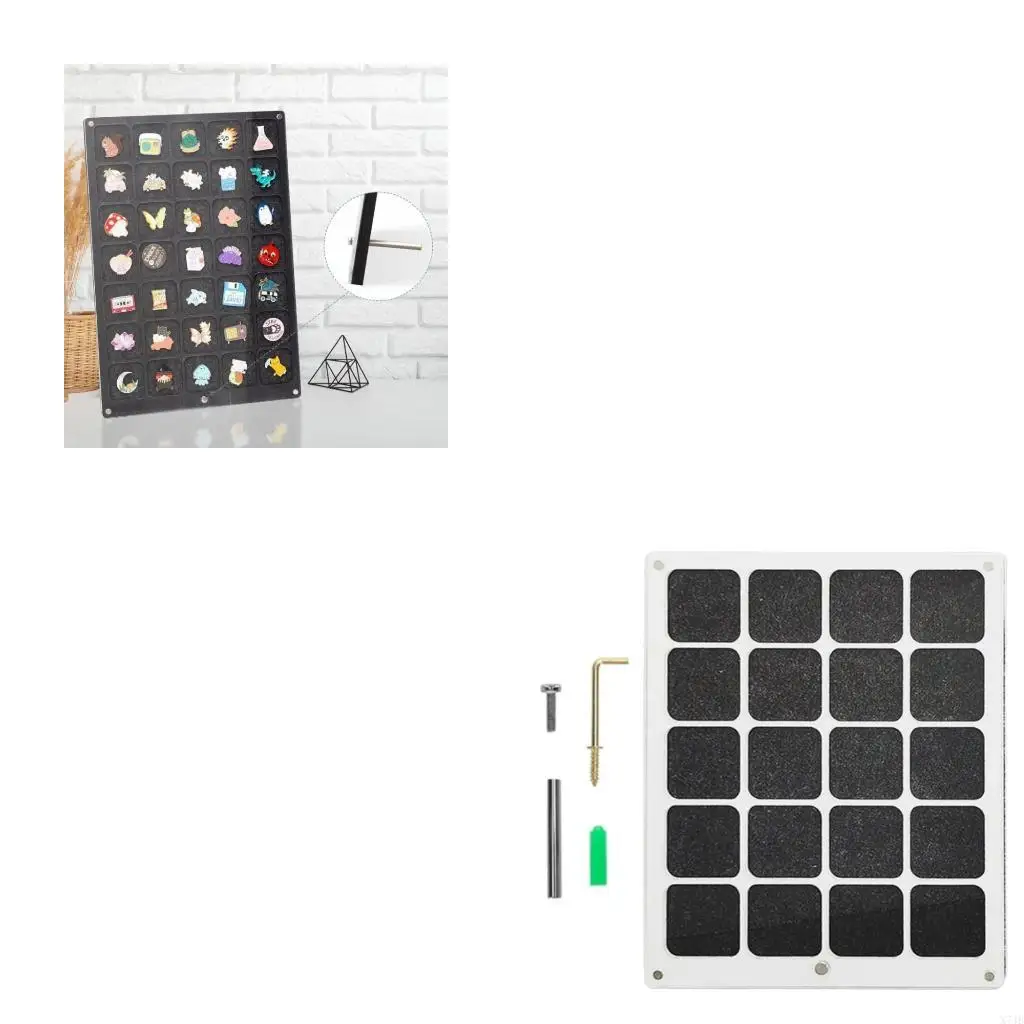 

Pin Collections Display Organizers Board Acrylic Brooch Pin Storage Box for Commemoratives Lapel Pin Enamels Ribbons