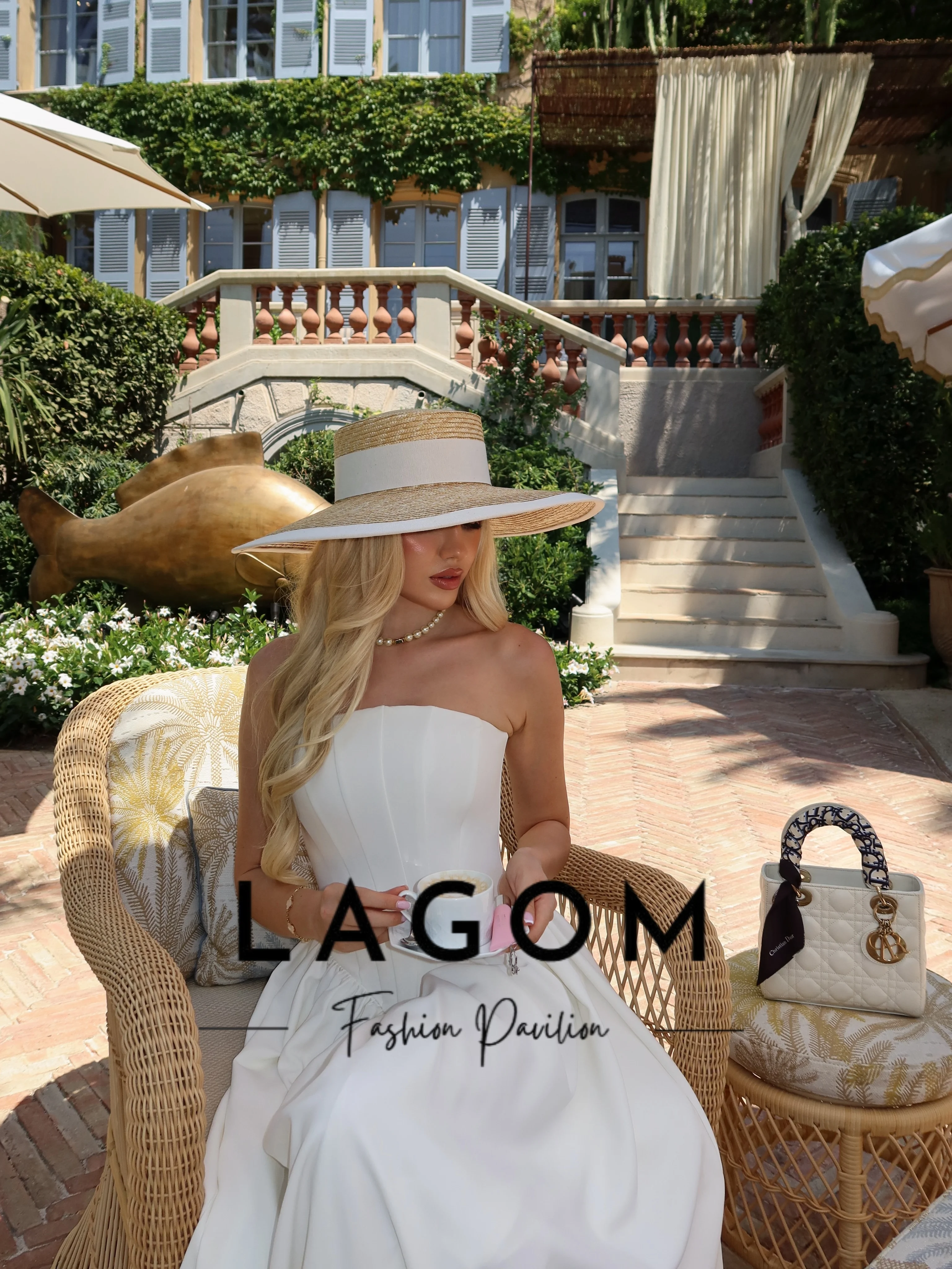 Lagom Elegant Satin A‑Line Strapless Sleeveless Outdoor Garden Wedding Dress Floor-Length Vintage Vestido de novia Customized