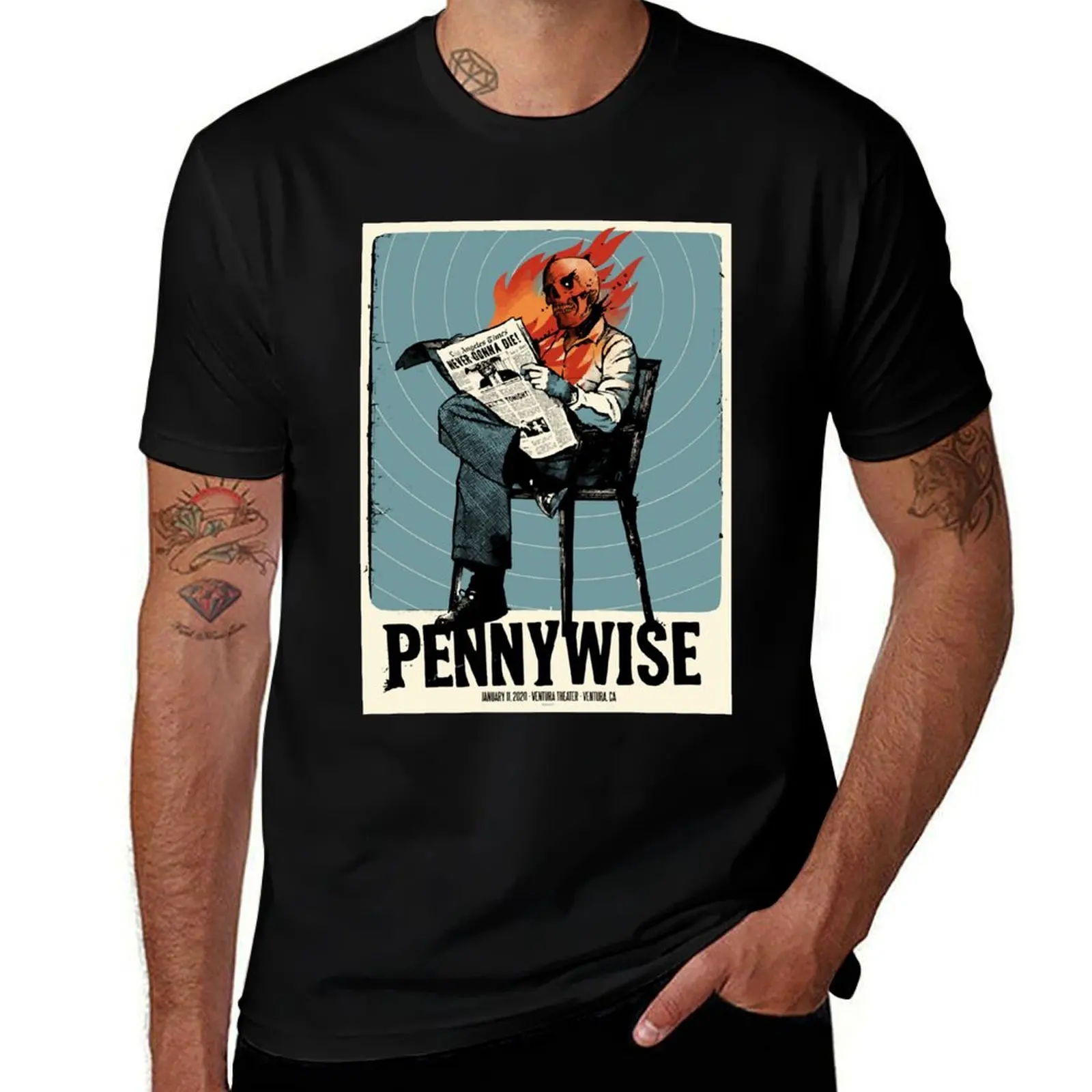 

Retro Vintage Pennywise Awesome For Music Fan T-Shirt t shirt custom print black cotton t-shirt plain for man package T-shirt