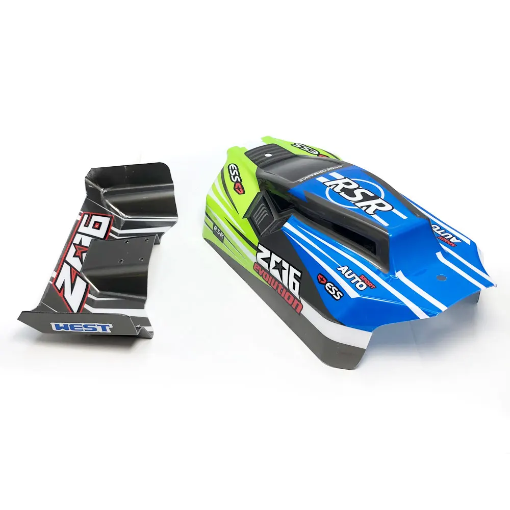 1/14 WLtoys 144001 144010 RC Car Body Shell with Tail Wing Kit High-toughness PVC for Remote Control Car Upgrade Accessories