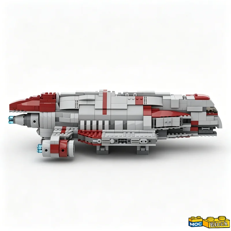 1197 PCS Large Interstellar Main Battle Cruiser Sci-Fi Warship Blocks Model Boys DIY Assembly Creative Educational Learning Gift