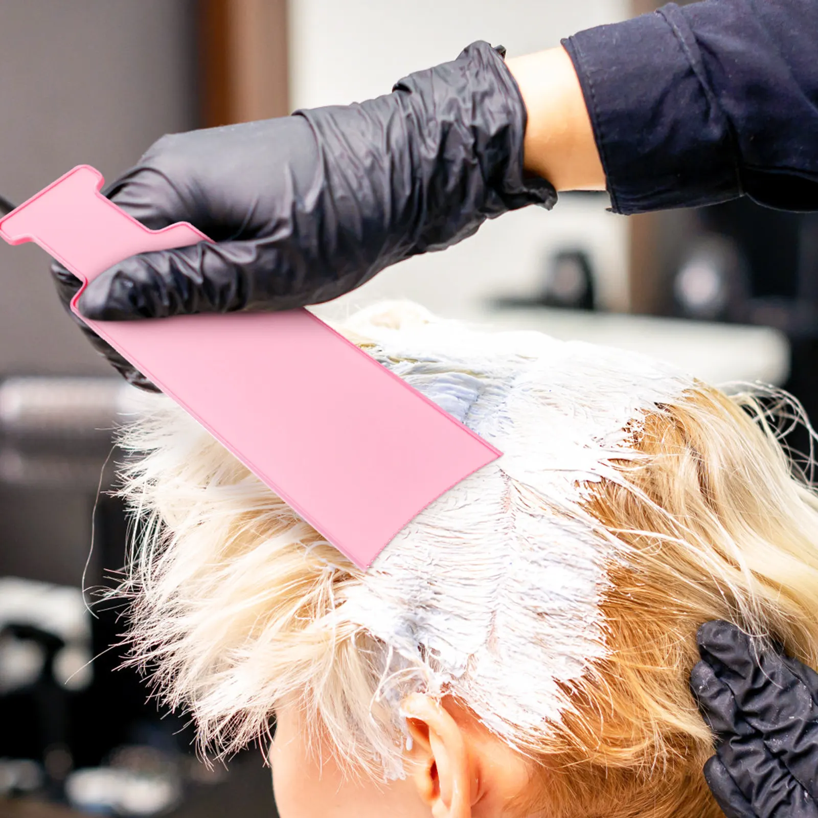 3 pcs Balayage Board Highlighting Comb Pink Small Medium Large Size Perm Hair Color Dyeing Styling Salon Tools