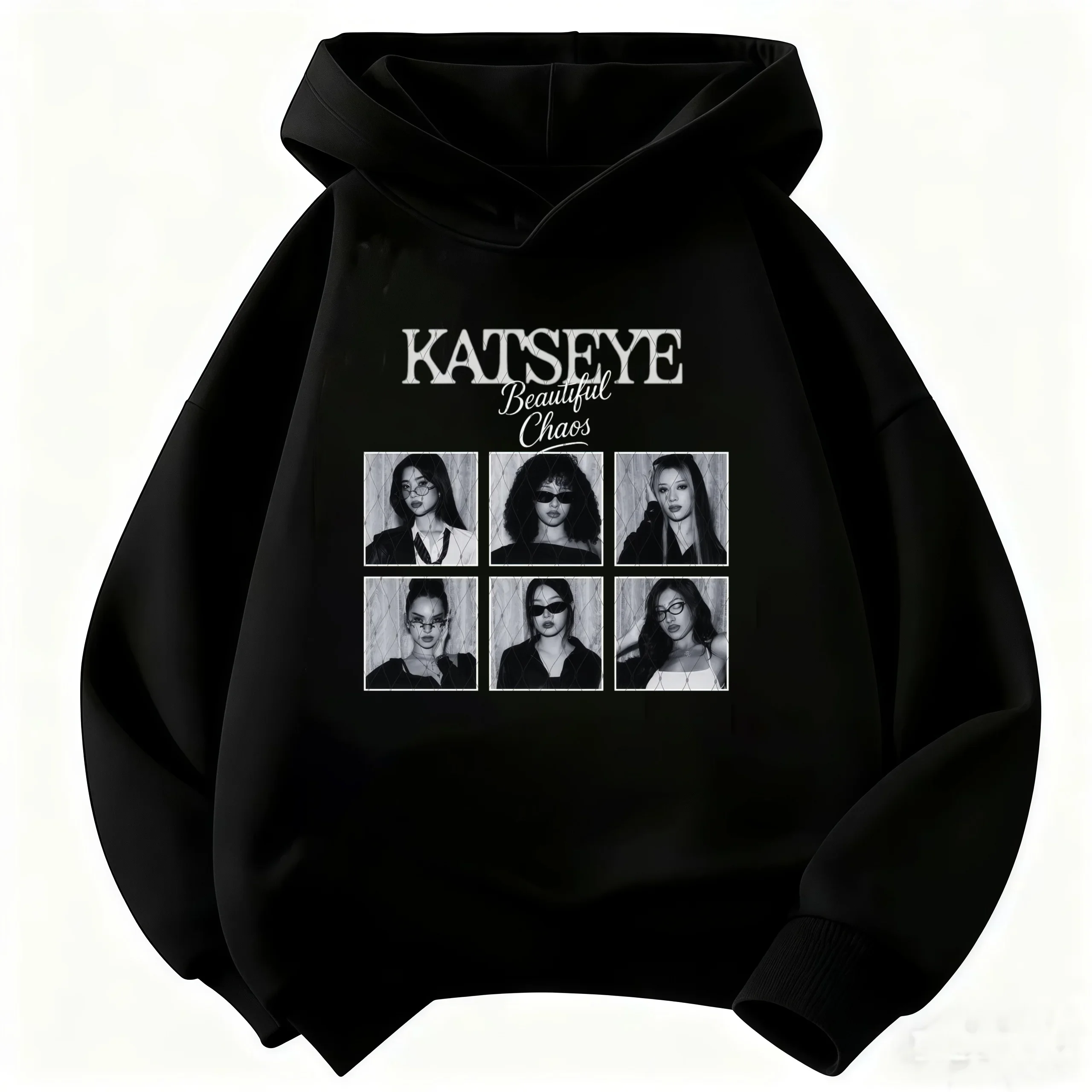 Kinder-KATSEYE-Hoodie, Mädchen und Jungen, lässiger Kapuzenpullover mit langen Ärmeln, modisches Grafikdesign, Pullover für Kinder, Alltags-Streetwear-Oberteil. – Detail 12