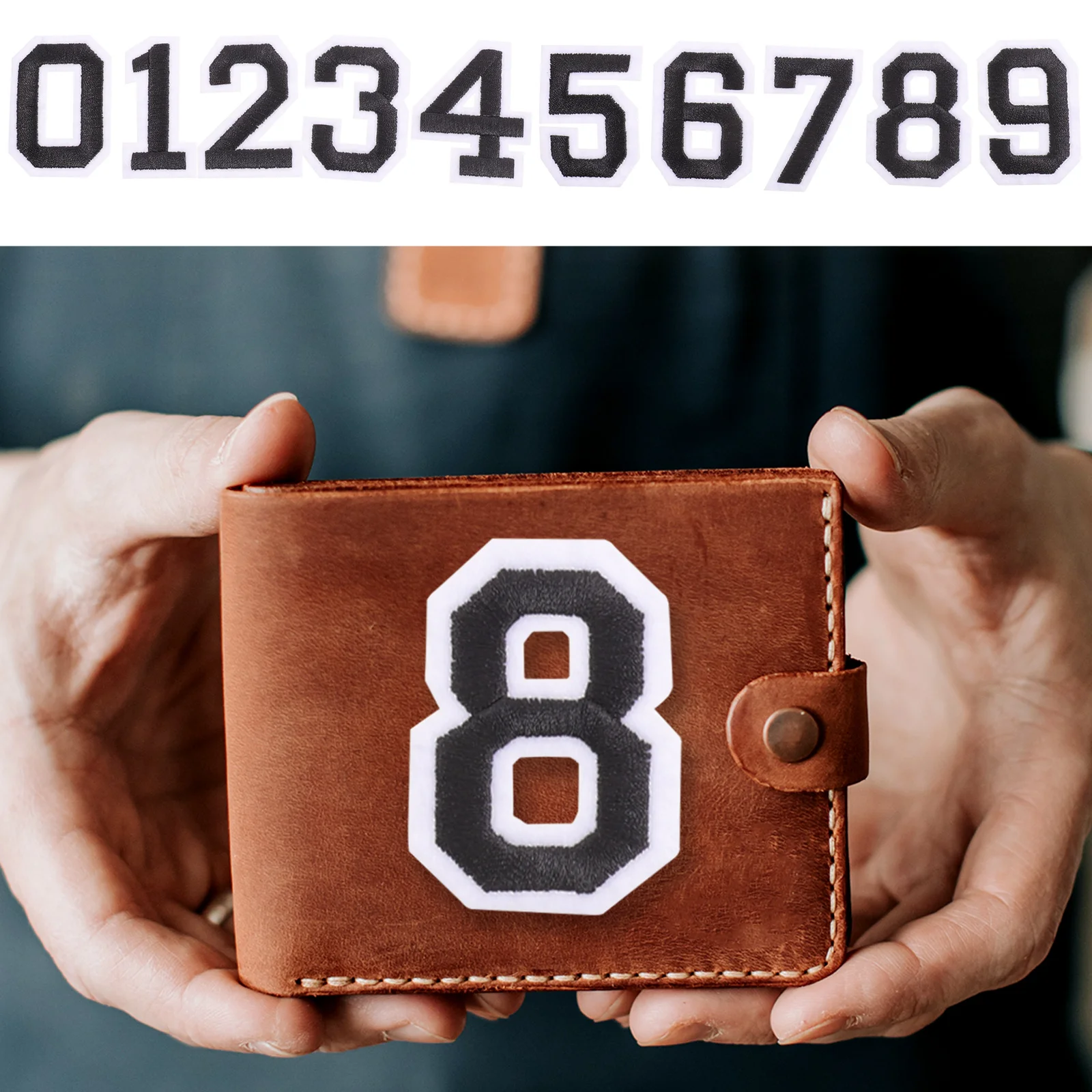 2 مجموعات ذاتية اللصق عدد ملصقات 0-9 ل تي شيرت قمصان كرة القدم قمصان رياضية Diy بها بنفسك الملابس ديكور الجدار ملصق #5