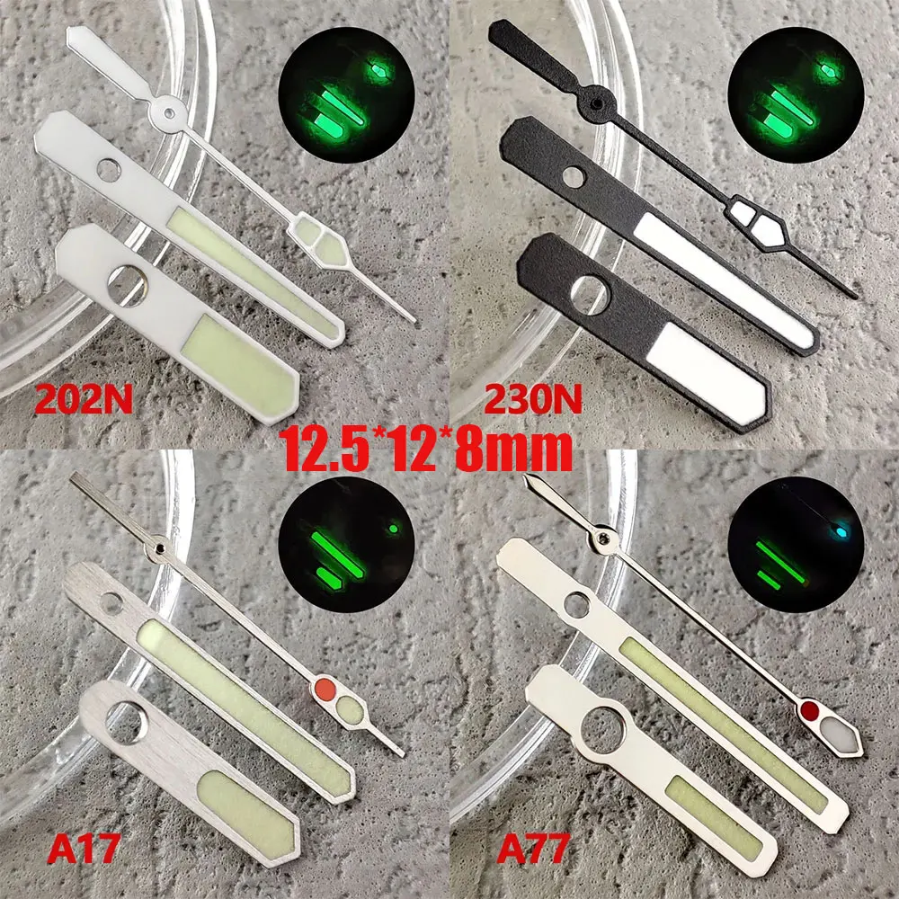 Suitable for NH series 35 36 movement Green luminous hands seconds Silver white black rose light gold watch accessories