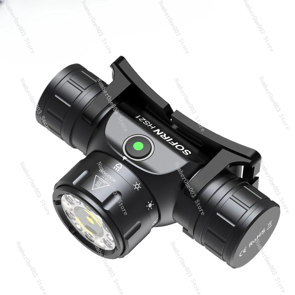 

HS21 Induction Headlight Three Light Sources Ultra-bright Professional Sea Catching Fish Lighting LED Head-mounted Direct