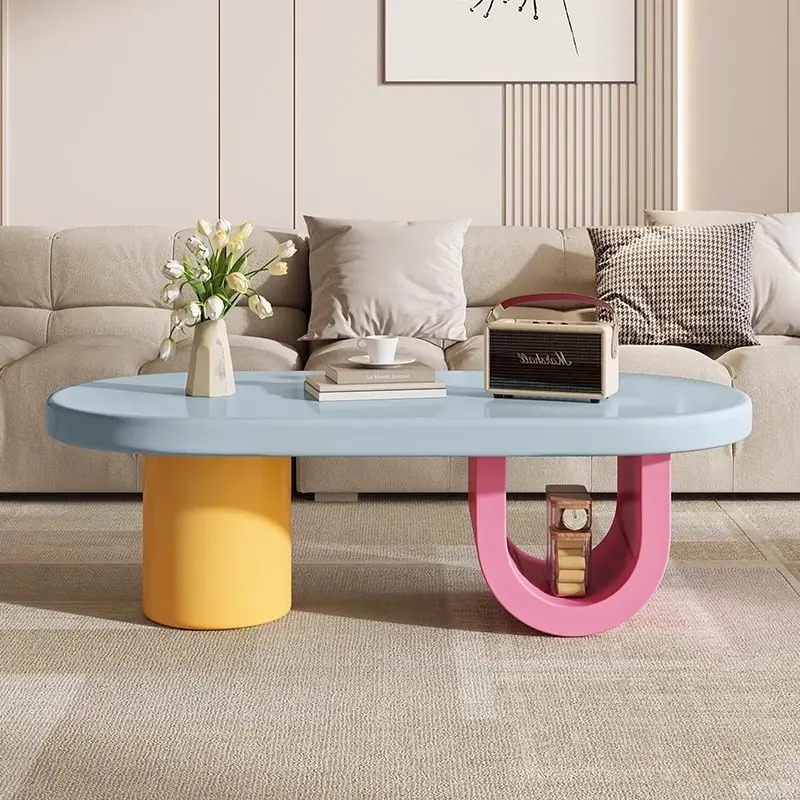 Mesa lateral italiana fofa decoração moderna pequena economia de espaço mesa de centro jantar escrita mesas bajas móveis para sala de estar