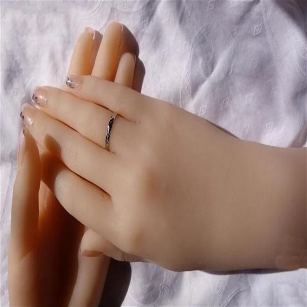 Female Hand Mannequin, Body Props, Jewelry Model, Nail Art, Halloween Woman Finger, All Glue, M01002, 23cm, 1Pair