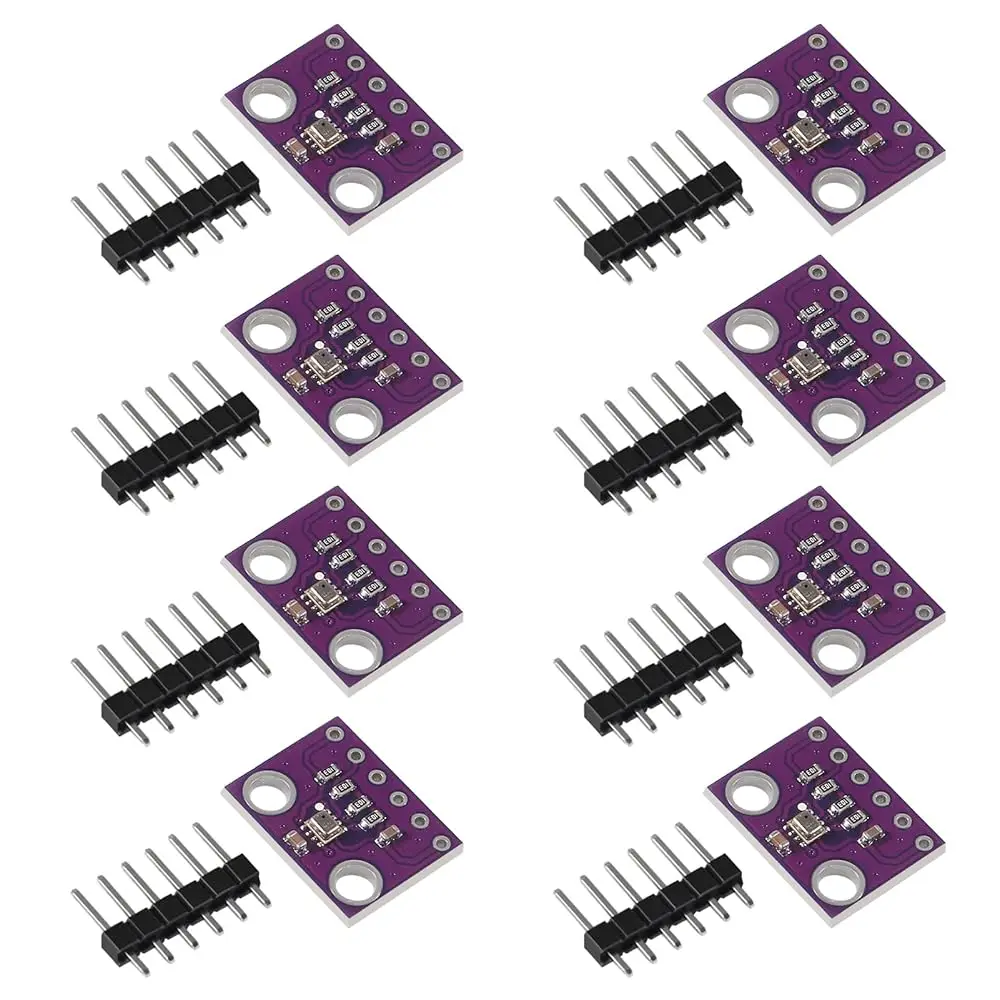 8pcs BMP280 Digital Barometric Pressure and Temperature Sensor Module, 3.3 V, I2C SPI Interface