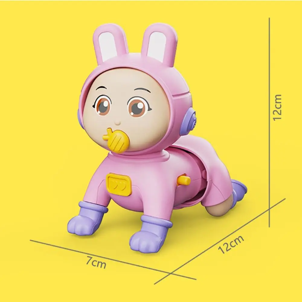 Giocattoli per gattonare per bambini in plastica elettrico impara a scalare il giocattolo in movimento per bambini Climb Educational 0-6-12 mesi Baby Doll elettrico