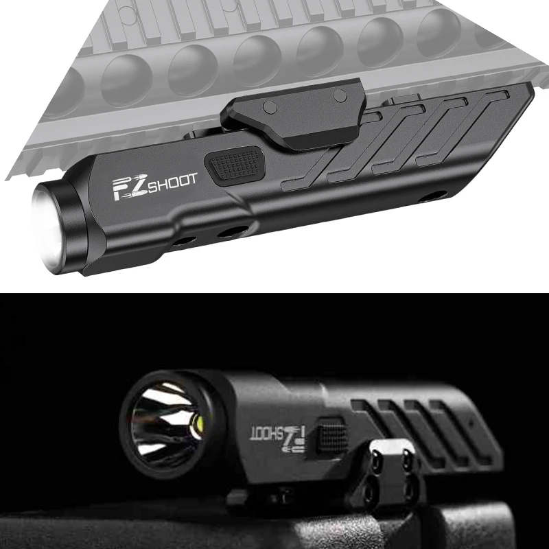 Flashlight 1700 Lumens Tactical Rifle with Magnetic Rechargeable Picatinny M-Rail Strobe Mode