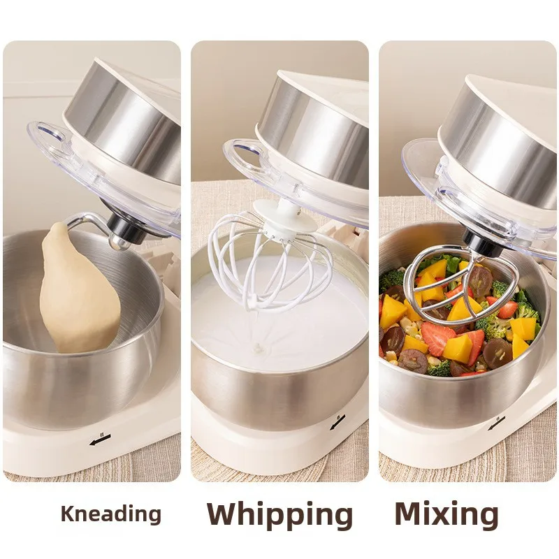 5L Blender Stand Mixer Chef Machine Automatic Desktop Dough Mixer Mixing Bowl Display Stand Electric Power Source Steel Plastic