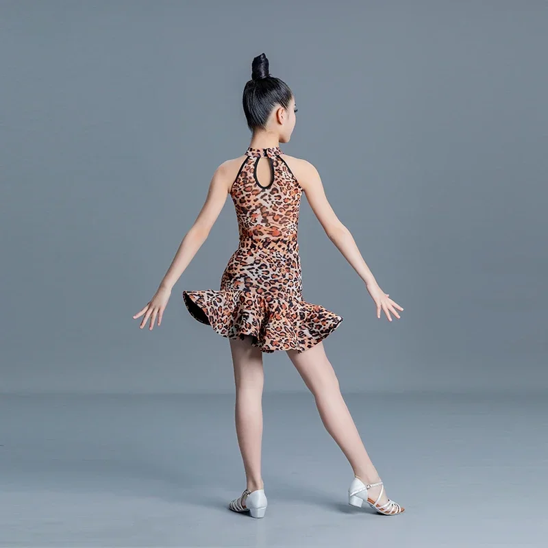 Summer Latin Dance Performance Dress, Competition Dress, Practice Dress, Children's Dance Skirt, Women's Sleeveless Dress skirt