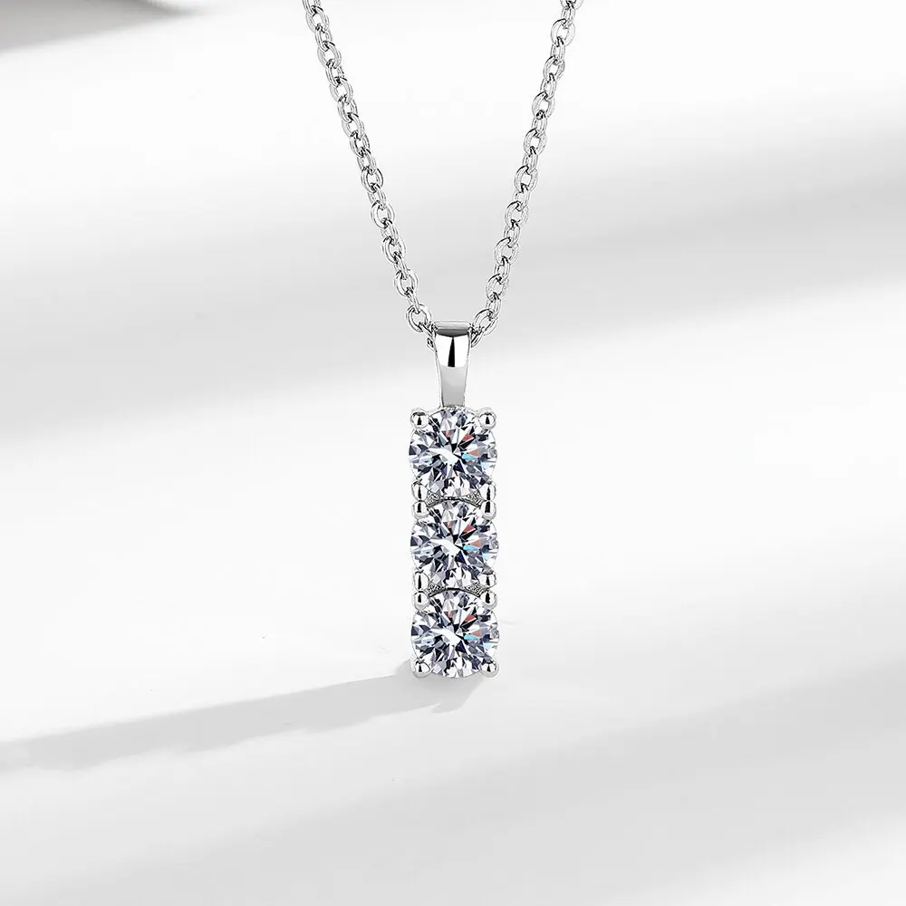 

1.5CT D Color Moissanite Pendant Necklace For Women GRA Certified S925 Silver Jesus Pendant Necklace Jewelry Gifts