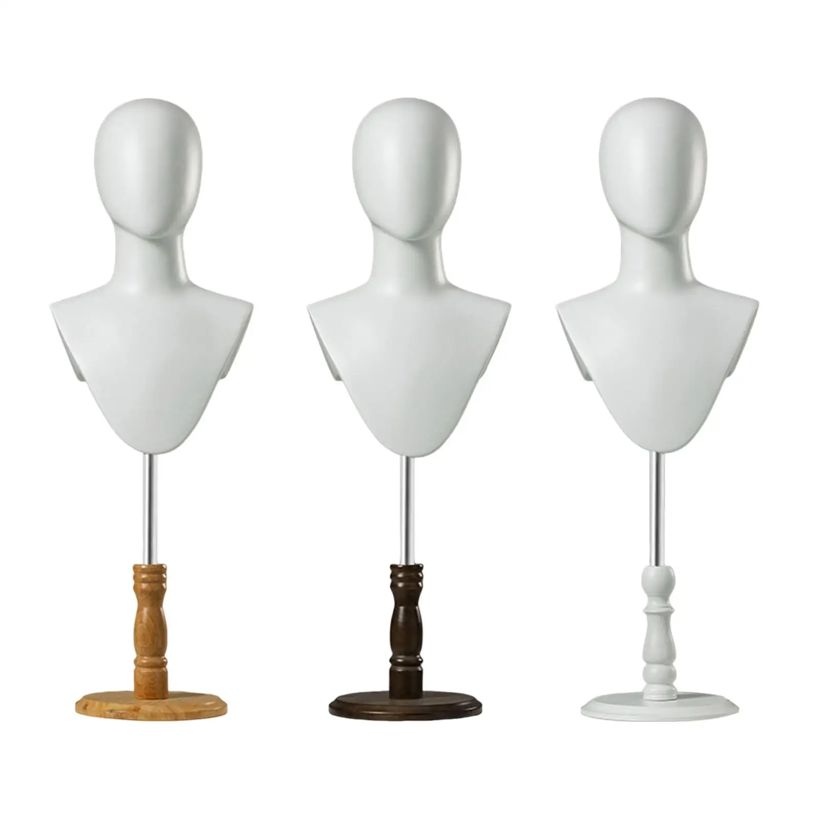 

Display Model Adjustable Height Multipurpose Desktop Simple Freestanding Hat Rack Manikin Head for Glasses Scarf Headwear