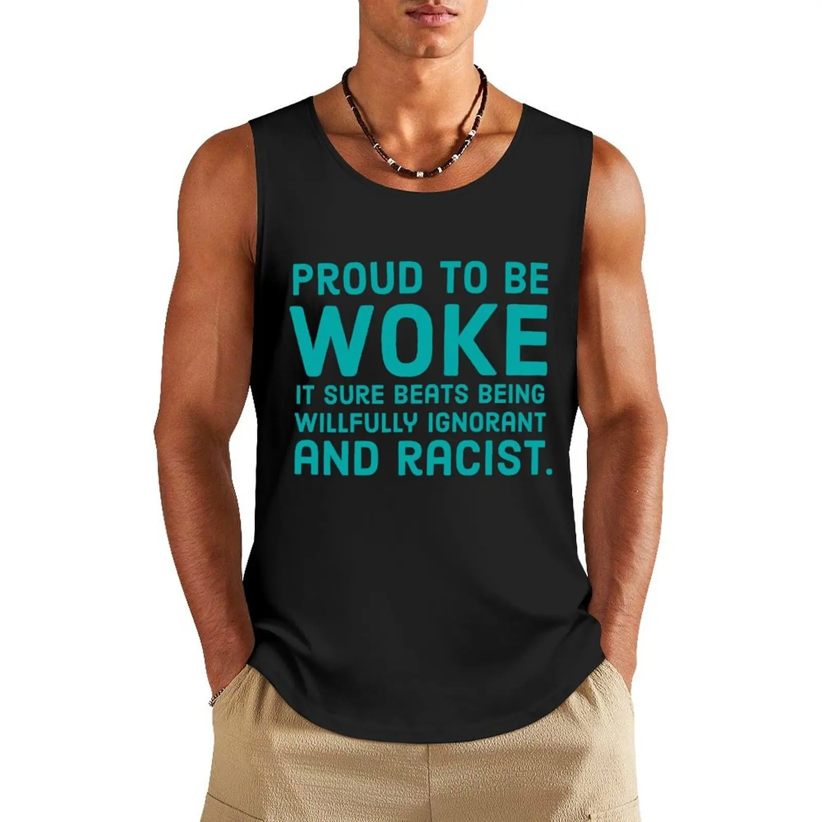 

Proud to be woke Tank Top Men's t-shirts t shirts men gym