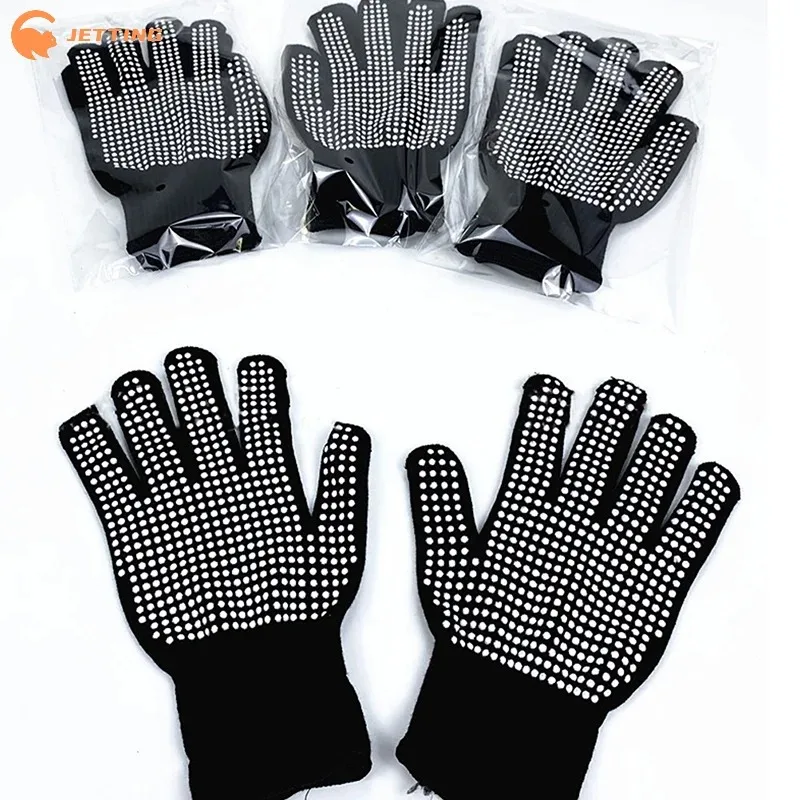 1Pcs Hair Salon Styling Gloves Double-sided Hair Straightener Perm Curling Hairdressing Heat Resistant Finger Glove gallery 3