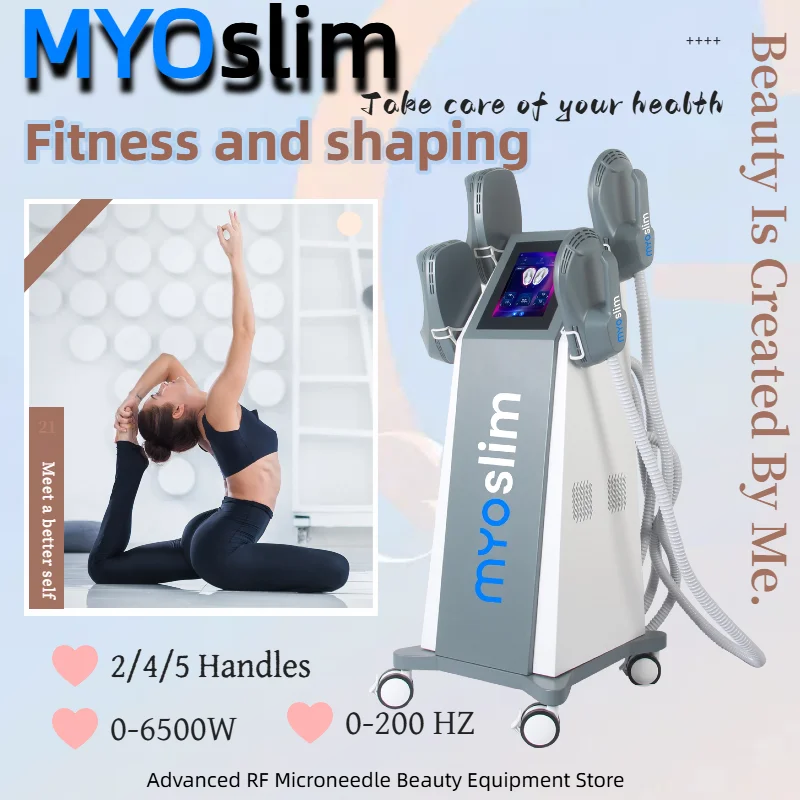 

Myoslim Rf Sculpting Machine Ems Body Sculpt Machines 15 Tesla Hi-met electromagnetic stimulati shaping device