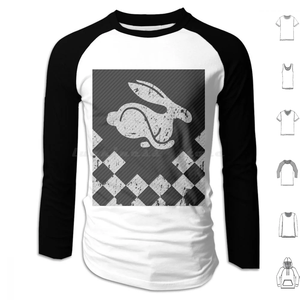 Rabbit Checker Flag Hoodie cotton Long Sleeve Rally Wrc Rally Car Car Golf 2015 Punch Buggy Beetle Mk7 Mk6 Mk5 Mk4 Mk3