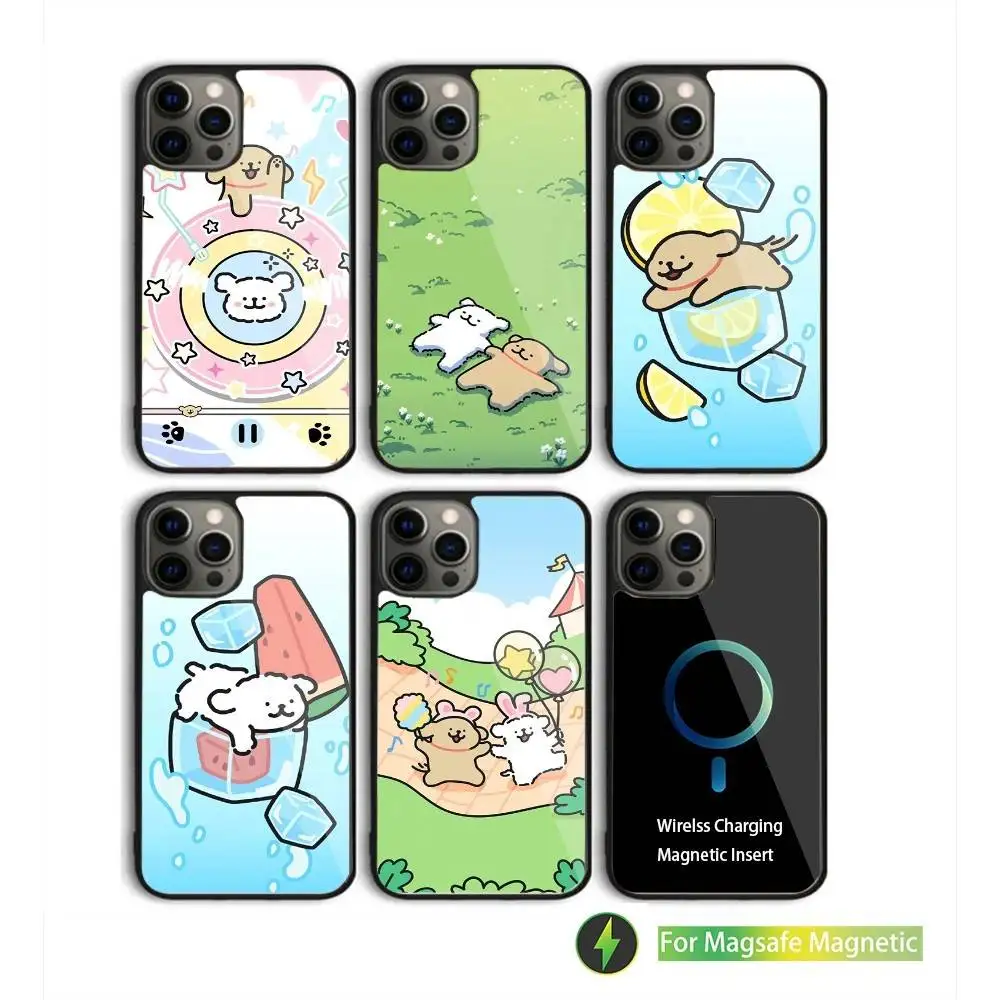 

M-Maltese Dog Puppy Cute Phone Case For iPhone 16,15,14,13,12,11,Pro,Max,Plus,Mini,SE New Magsafe Magnetic Wireless Charging